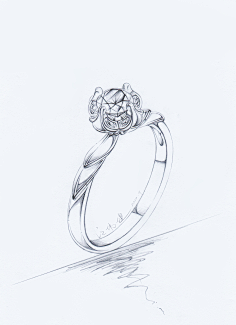 采集小曼mandy采集到手绘2女戒手绘手稿设计图采集小曼mandy采集到