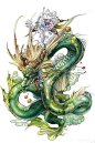 青龙。青龙是古代神话传说中的圣兽，属于传统文化中的四象之一。从先秦时代开始它就是代表太昊与东方七宿的神兽，而到了汉代五行学说开始兴起，它的象征含义又多了甲乙与春季。 《淮南子》卷三 记载：天神之贵者，莫贵于青龙。故而青龙或为四象之首。