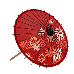 中国古风油纸伞卡通手绘油纸伞雨伞