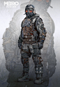 Spartan Suit Pack, Vlad Tkach : Concept art done for Metro Exodus.<br/>Spartan equipment designed for surviving extreme conditions in post-apocalyptic wasteland.<br/>Helmet  in-game models, body texture and re-topology by Gottsnake:<br/>