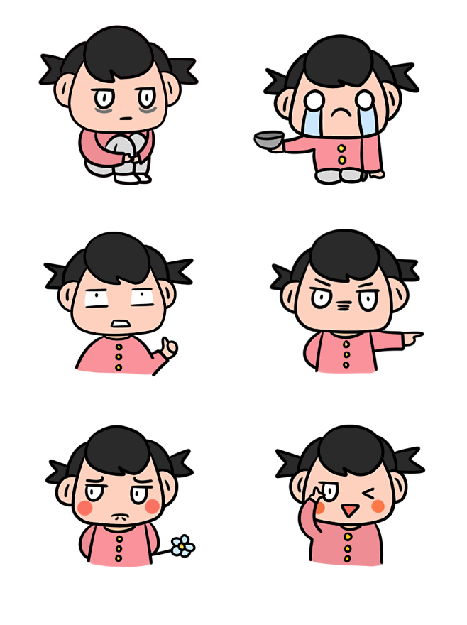 卡通人物表情包免扣