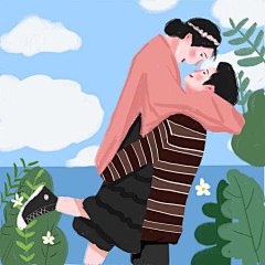 流浪在路上采集到插画