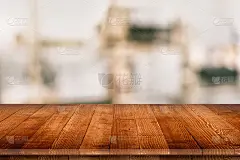 木制桌面视角的产品植入