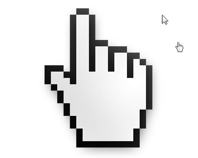 手指和箭头指示标志png