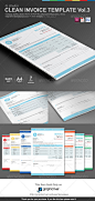 Gstudio Clean Invoices Template Vol.3 - Proposals & Invoices Stationery