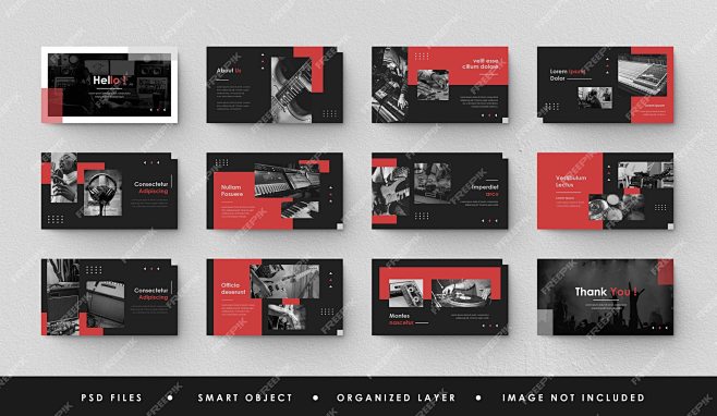 Minimalist Black Red...