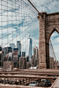 纽约布鲁克林大桥风景图片