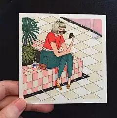 插画 | 女性最真实、最自然的一面
插画师 Sally Nixon 的一个插画项目“365”，她每天绘制一张小画，并会坚持一年（ins：sallustration）。这个项目在社交网络上直播，而美颜、装逼、玻尿酸几乎代表了当代女性的社交网络形象，插画家则希望能展现出女性自然的一面。