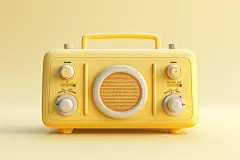 老物件复古收音机模型