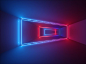 3D立体虚拟空间现实抽象迷幻闪烁的KVT背景板霓虹灯背景超清素材