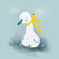 Litte Goose and a Friend : Little Goose digital drawing