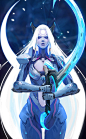 英雄联盟 皎月女神戴安娜 同人图 插画 壁纸 | 源计划 皎月 | 半次元-第一中文COS绘画小说社区