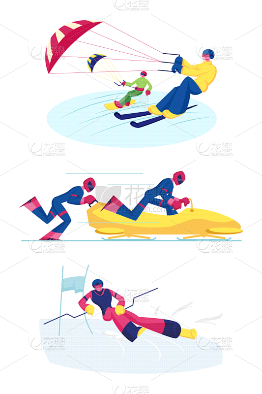 set snowkiting bobsl...