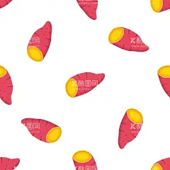 地瓜图案  - 源文件下载【酷图网】卡通,素材,元素,可爱,背景,手绘,无缝,印花,循环,连续,图案,数码印花,布料印花,插画,插图,图片,底纹,地瓜,红薯,矢量,烤地瓜,烤红薯,蔬菜,地瓜图案,卡通地瓜图案,红薯图案,卡通红薯图案,地瓜干,番薯条,红薯条,地瓜条,红薯干,蜜薯干,番薯干,甘薯条,包装纸,礼盒包装,紫薯,白色,断面切面,