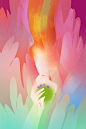 fluffy emerald, Maria Poliakova : I just have fun with color and enjoy it =)