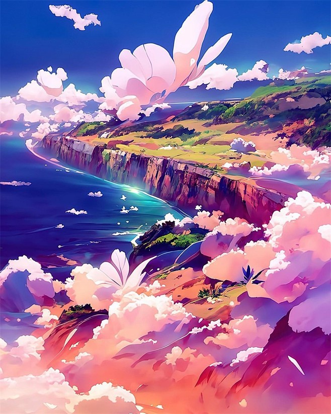 景观插画 梦幻色彩