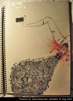 木偶娜的插画画廊展厅 中国插画画廊 #采集大赛#