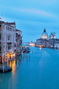 Dusk, Grand Canal, Venice, Italy
