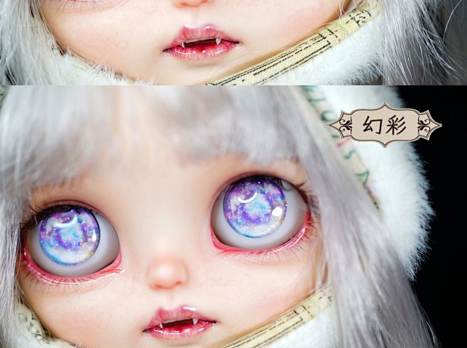 超合金蓝猫 璀璨 blythe眼片小布玻...