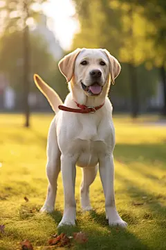 草地上的拉布拉多幼犬