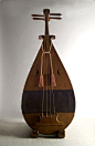 musical instruments : Gakubiwa (lute for Gagaku performance), 17th or 18th century