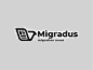 Migration news bird brand branding fly logo logotype migration minimalism monochrome news wing