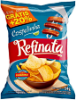 Embalagem: Batata lisa Refinata sabor Costelinha. A melhor batata frita!