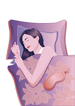 世界睡眠日潮流矢量插画海报源文件插画下载