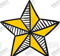 星星 【酷图网】流星,许愿,星星,星型,五角星,阳光,太阳,月亮,菱形,多边形,天气,乌云,UI,标识,标志,素材,LOGO,PNG,手绘,线条,简笔画,简约