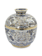 Benjarong porcelain jar, 'Luxury':