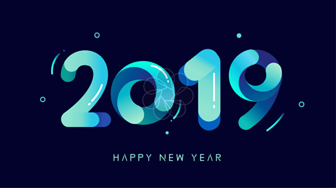 简约大气风格二零一九新年海报7