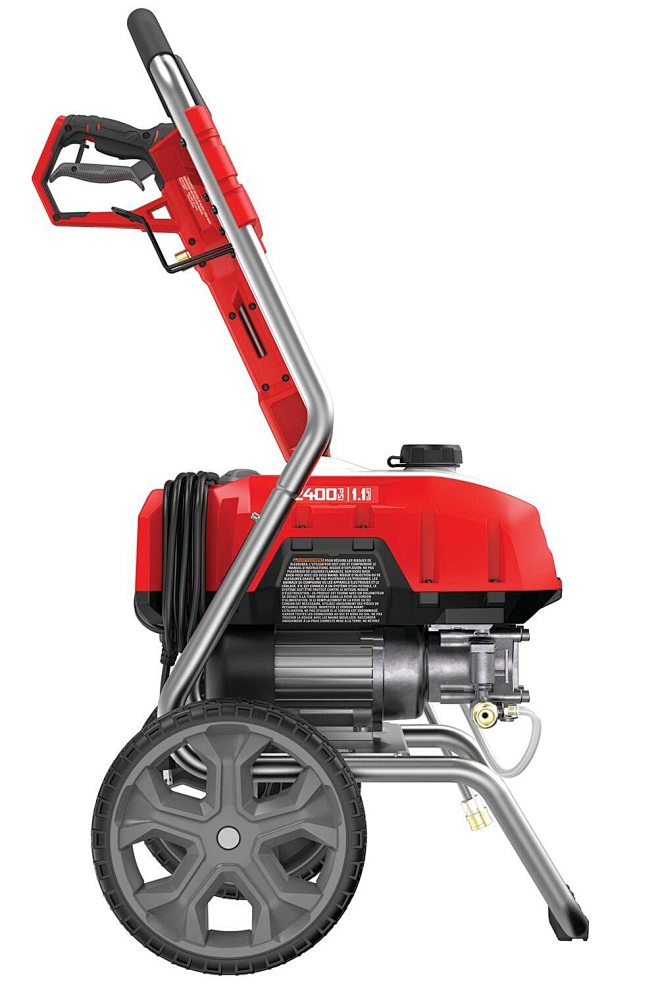 CRAFTSMAN 电动高压清洗机,冷水,2400PSI,1.1GPM,有绳(CMEPW2400) 庭院、草坪和园艺