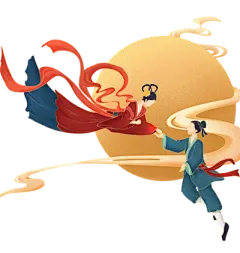 【米图网-52mitu.com】七夕 情人节 喜鹊 牛郎 织女 插画 手绘七夕情人节元素