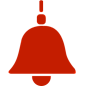 红色的铃铛图标 iconpng.com