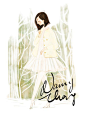 【插画师Nancy Zhang张小溪的插画作品】——  Fading into the snow