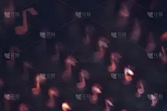 音乐性散景背景