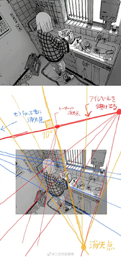 没理由が＆~采集到场景类插画