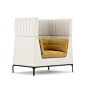 椅世界-Haven sofa 高靠背私密会客接待时尚现代简约创意办公沙发-淘宝网