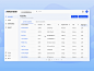 Water Utilities Management Dashboard - Customer Accounts side panel customer ui utilities table dashboard product design