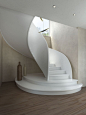 White Staircase, Home Building Design, Building A House, Architect Design House