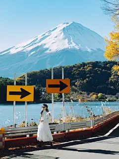走进漫画壁纸里的富士山河口湖枫叶红了 - 小红书