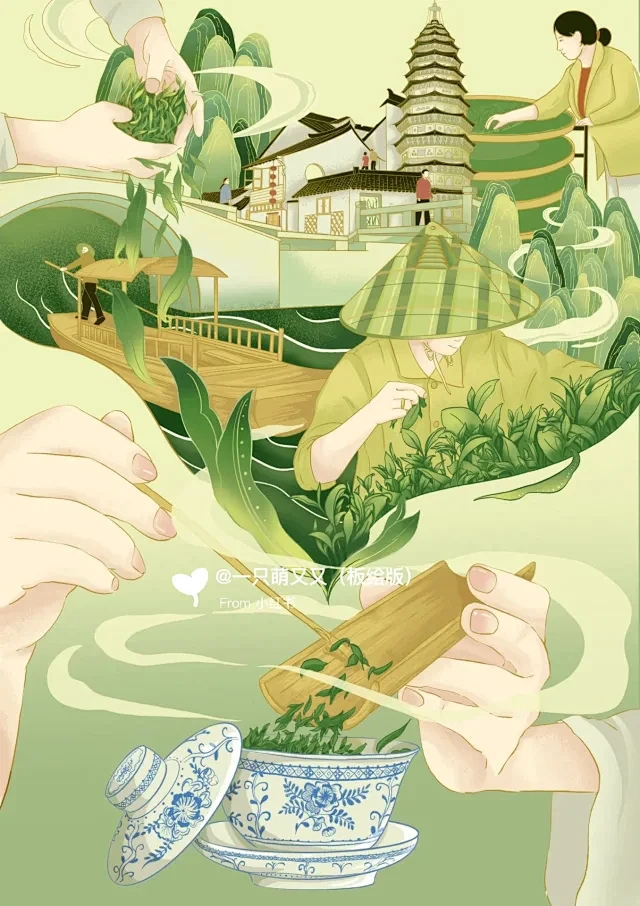 茶插画-小红书搜索-花瓣网