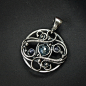 Yema blue - pendant 2 by AMARENOstyle on deviantART