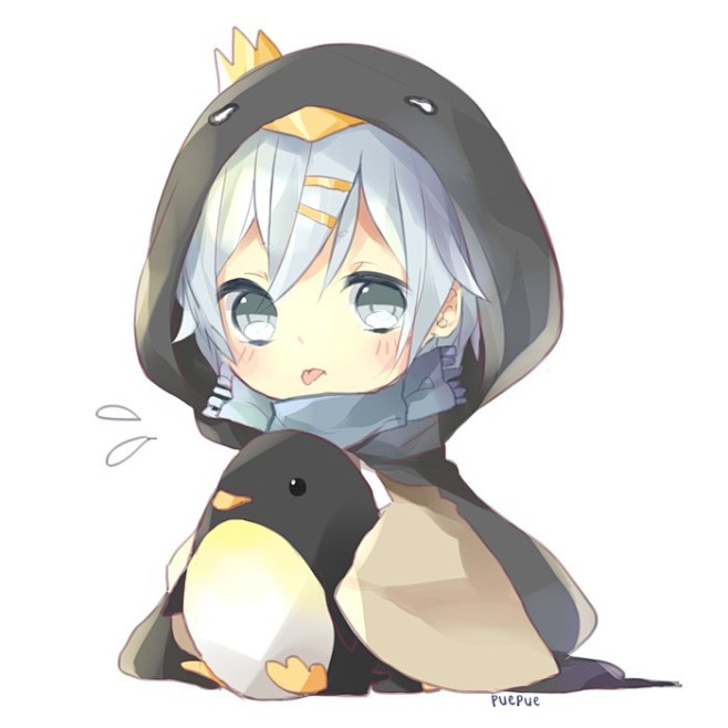 萌系少女 Q版少女 手绘 插画 动漫