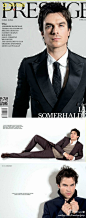 Fans堂@IanSomerhalder_Official 刚刚登上《Prestige Hong Kong》4月刊封面！[鼓掌]