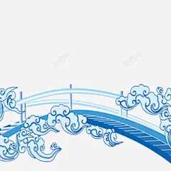 鹊桥高清素材 七夕节 桥 浪漫 蓝色 免抠png 设计图片 免费下载