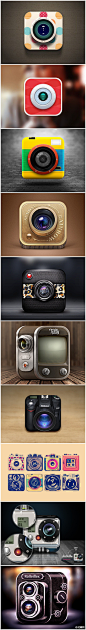 一组超赞的Camera icon设计！丝毫不比真相机逊色，精致不只一点点！