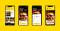 Burger app ui design tubik