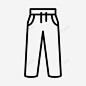 运动裤长裤图标 创意素材