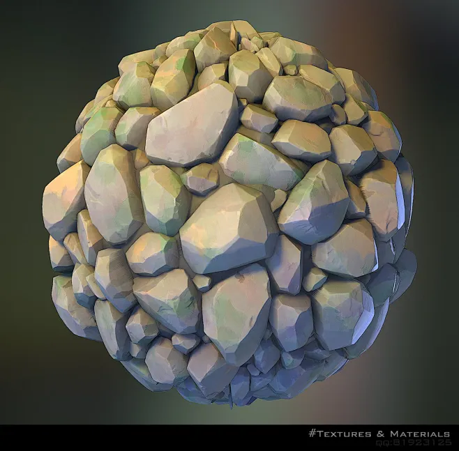 stylized rock Textures, 口天-花瓣网